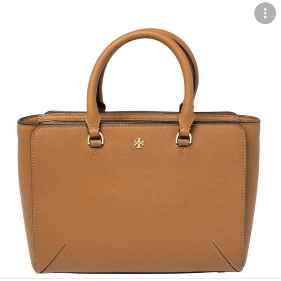 Tory Burch Medium Micro Leather Robinson Tote - Picture 1 of 16